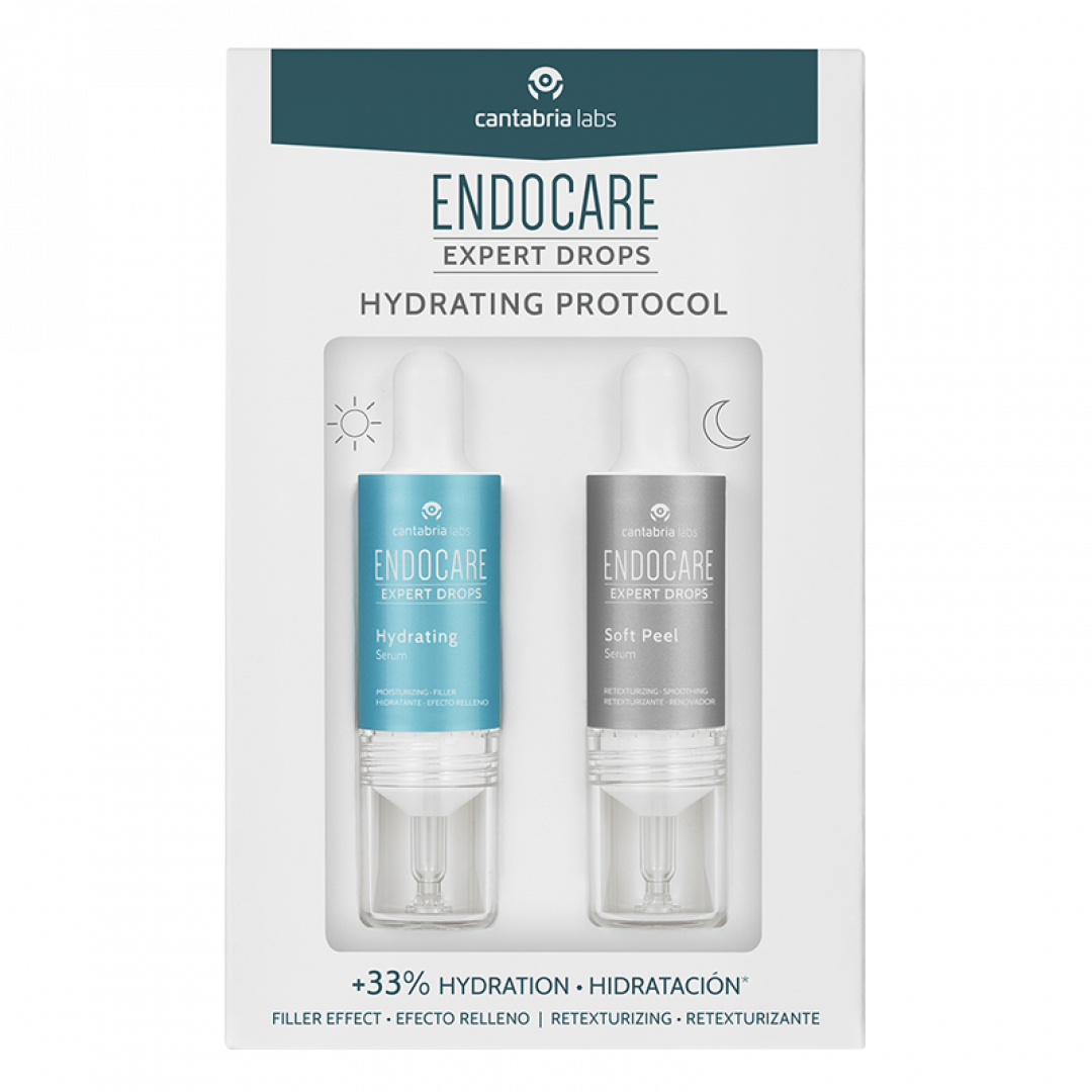 ENDOCARE Expert Drops Hydrating Protocol – Набор «Протокол увлажнения кожи», 2х10 мл