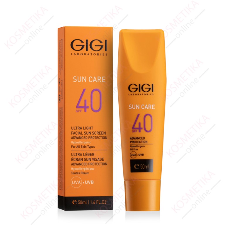 Солнцезащитный крем GIGI Sun Care Ultra Light Facial Sun Screen Advanced Protection SPF 50, 50 мл