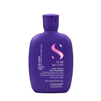 Шампунь тонирующий антижёлтый Anti-Yellow Low Shampoo, 250 мл - ALFAPARF