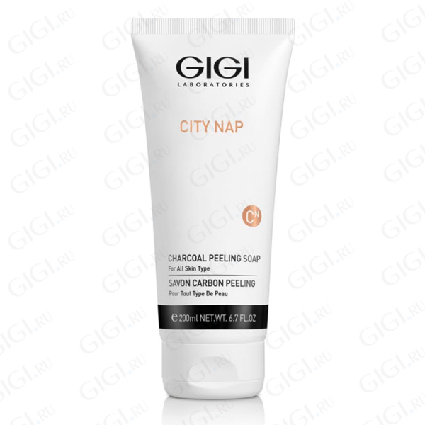 Мыло жидкое для лица GIGI City NAP Charcoal Peeling Soap, 200 мл