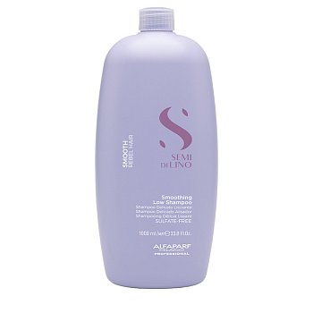 Разглаживающий шампунь для непослушных волос Smoothing Low Shampoo,1000мл - ALFAPARF 