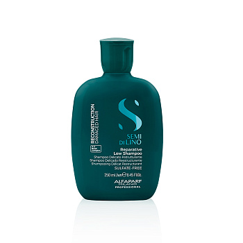Шампунь для поврежденных волос SDL Reconstruction Damaged Hair Reparative Low Shampoo, 250 мл - ALFAPARF