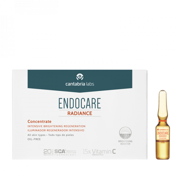 Endocare C Pure Concentrate – Brightening Antiaging Dermal Regenaration – Регенерирующий омолаживающий концентрат с витамином С, 14 шт. по 1 мл