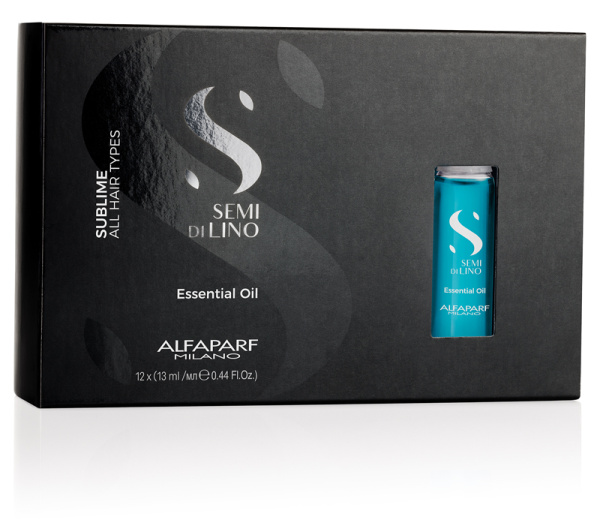 Масло увлажняющее для всех типов волос SDL SUBLIME ESSENTIAL OIL,12 ампул по 13мл ALFAPARF 
