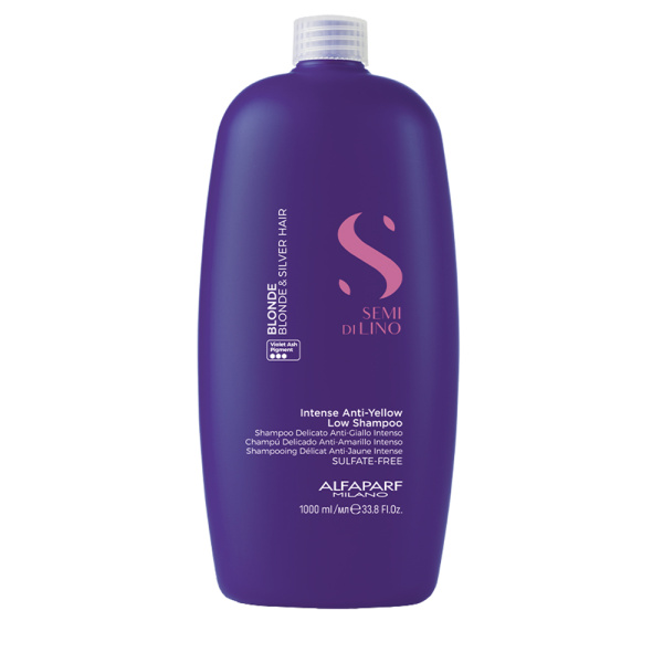 Шампунь интенсивно тонирующий антижёлтый Intense Anti-Yellow Low Shampoo, 1000 мл - ALFAPARF