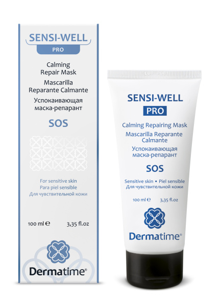 Успокаивающая маска-репарант для чувствительной кожи Sensi-Well Pro SOS, 100 мл - Dermatime 