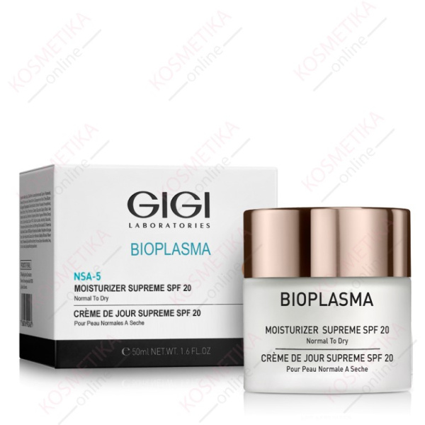 GIGI Bioplasma NSA-5 Moisturizer Supreme SPF 20, крем увлажняющий для нормальной и сухой кожи, 50 мл