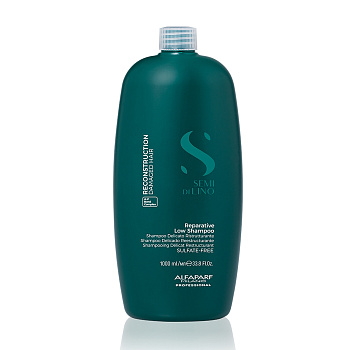 Шампунь для поврежденных волос SDL Reconstruction Damaged Hair Reparative Low Shampoo, 1000 мл - ALFAPARF