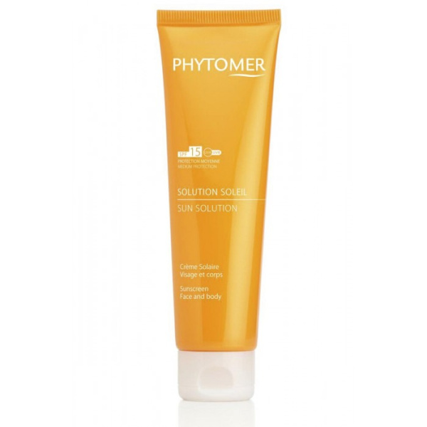 Sunscreen Face and Body SPF 15 - Солнцезащитный крем SPF 15 для лица и тела 125 мл - Phytomer