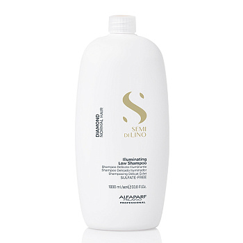 Шампунь для нормальных волос, придающий блеск SDL diamond illuminating low shampoo, 1000 мл - ALFAPARF
