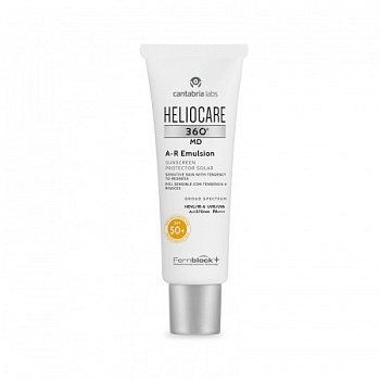 Солнцезащитная эмульсия для лица с SPF 50+ для кожи c куперозом - Cantabria Labs Heliocare 360º MD A-R Emulsion SPA 50+, 50 мл