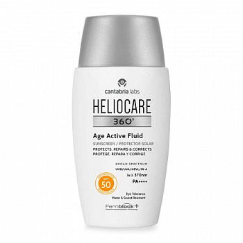 Солнцезащитный флюид «защита от пигментации» Cantabria Labs HELIOCARE 360º PIGMENT SOLUTION SPF 50+, 50 мл