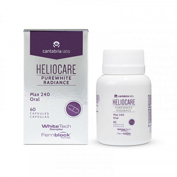 Heliocare Purewhite Radiance MAX 240 - Биологически активная добавка к пище «Белизна и сияние кожи»,  60 капсул