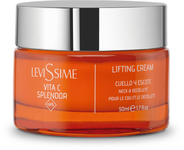 Лифтинг-крем для шеи и декольте Levissime Vita C Splendor + GPS Lifting Cream, 50 мл