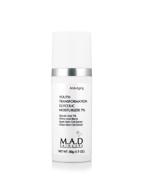 Youth Transformation Glycolic Moisturizer 7% - Омолаживающий увлажняющий крем с гликолевой кислотой, 50 гр