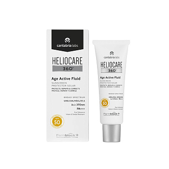 Солнцезащитный омолаживающий флюид СЗФ 50 - HELIOCARE 360° Age Active Fluid Sunscreen SPF 50 (Cantabria Labs) 